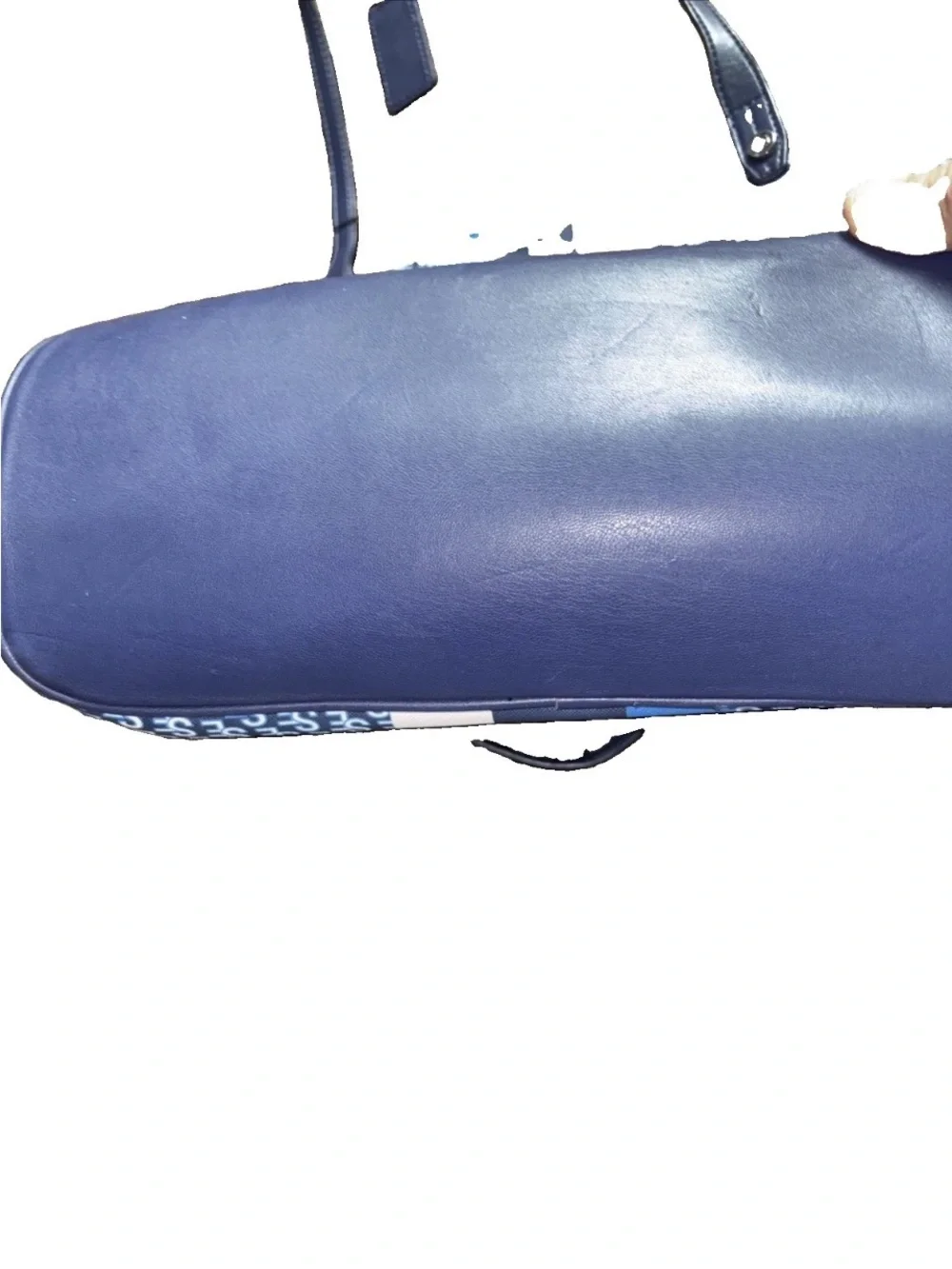 Sam Edelman Navy Stripe Logo Tote Bag